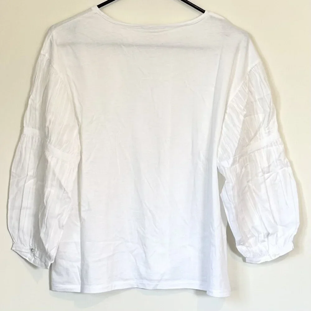 Madewell white puff